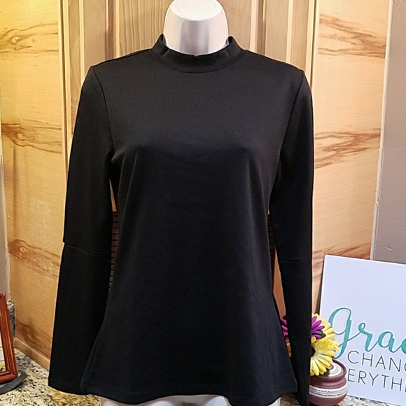 By Only Canada A black long sleeve medium w elbow cut out & Nehru collar NWT - Picture 1 of 8